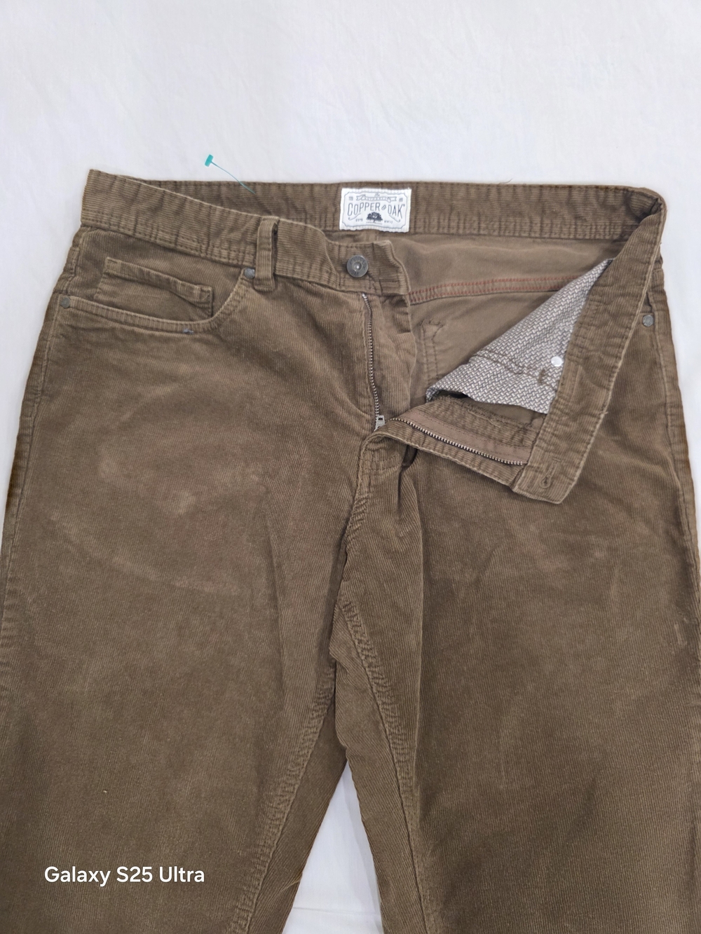 Copper & Oak Brown Corduroy Men’s Pants Size W34 L30